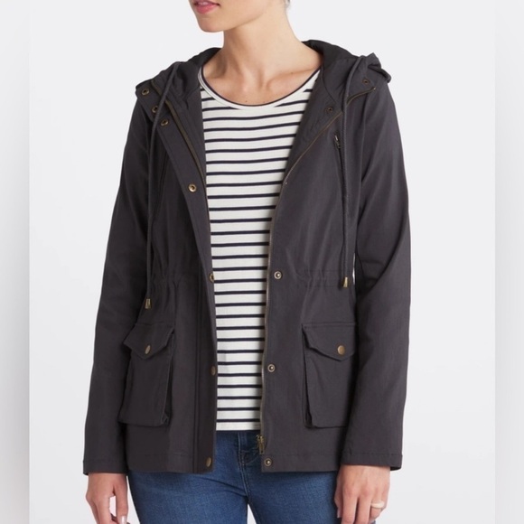 eden society Jackets & Blazers - EDEN SOCIETY Holly Contrast Hood Cargo Jacket blue/gray size medium coat